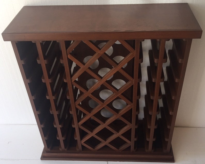 42 Bottle Lattice Style Wine Rack Medium Etsy