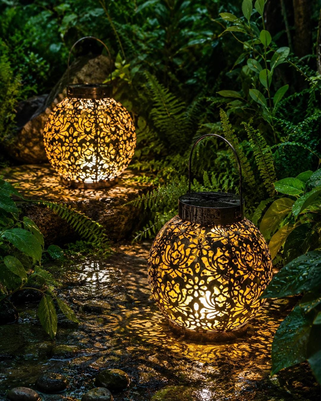 Gartenleuchten solar hängend