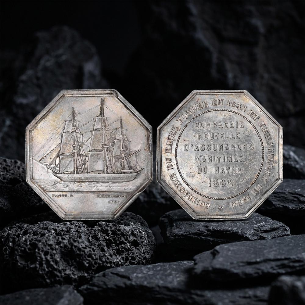 Octagon French Coin - Etsy