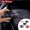 Toyota Steering Wheel Emblem, 3D ABS Logo Sticker Corolla Camry Hilux Gift product logo
