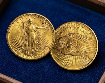 1929 American Gold Saint Gaudens 20 Dollar Double Eagle Coins, Rare Antique Old Coins, Liberty Ancient Gold Dollar, Collectible Coins