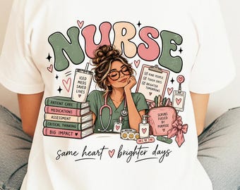 Nurse PNG, Nurse Sublimation Design, Nursing Student PNG, Registered Nurse Gift, Nurse Shirt Design, Medical png, Nurse Digital Download PDF