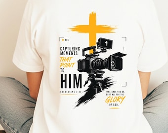Videógrafo cristiano PNG, Capturando momentos que lo señalan PNG, Diseño de equipo de medios de la iglesia, Operador de cámara cristiano PNG Descargar