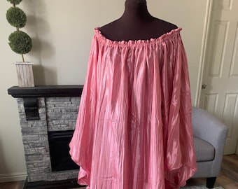 ¡Camisa de encaje renacentista de fantasía de hada ángel de tafetán plisado rosa empolvado! ¡Colores y tallas para cosplay de pirata!