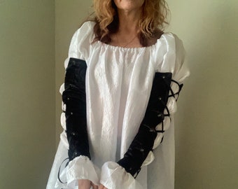 Arm Bands Gauntlet Sleeves for Renaissance Bodice and dress, many fabrics and sizes available velvet, suede, brocade, etc
