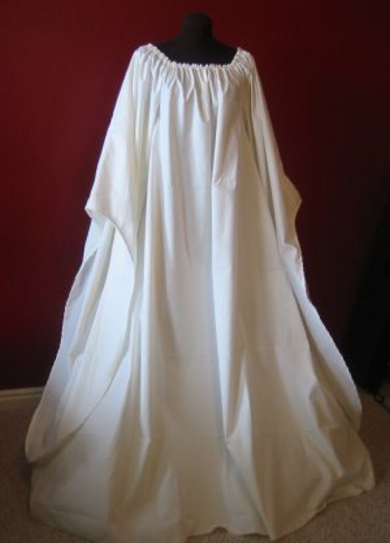 100% cotton Full-length Beautiful Angel Chemise