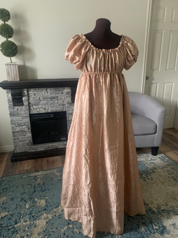 Champagne taffeta clearance dress