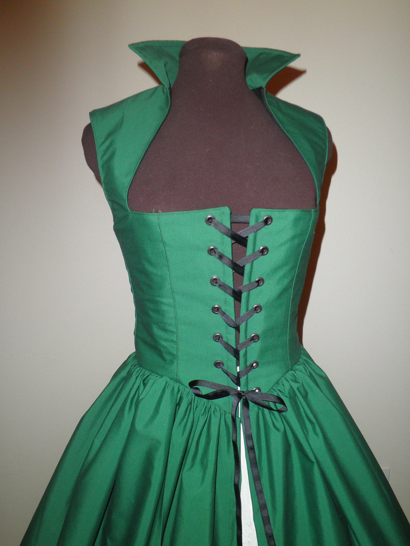 Hunter Green Irish Celtic Renaissance Over-gown Dress Ready to | Etsy