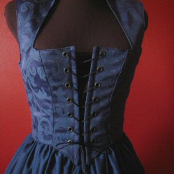 Navy Blue Renaissance Just the BODICE Made for to order!