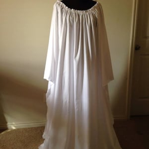 100% Cotton Full-length Beautiful Angel Chemise Renaissance Under Dress ...