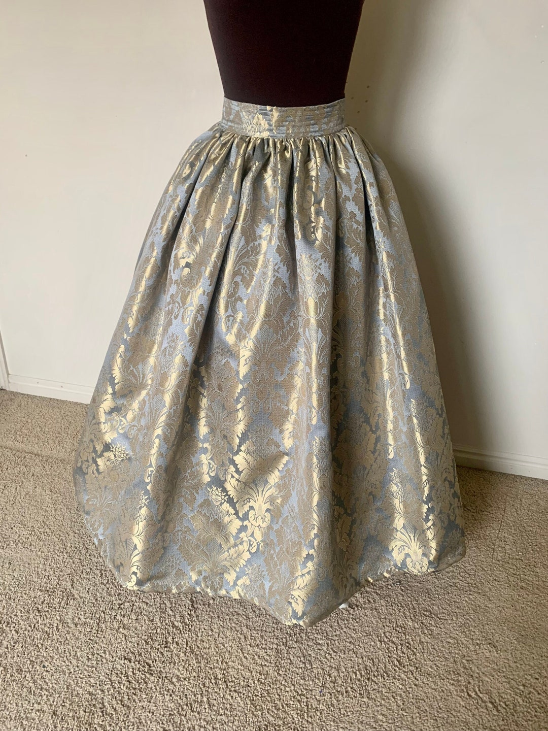 PAM-SKIRT - BLUE GOLD MARBLE main image 0