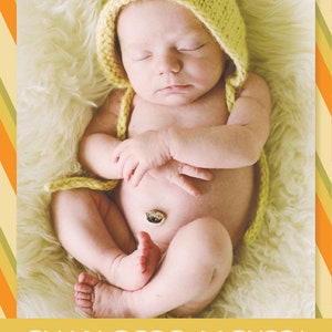 Faire-part de naissance imprimable - Palette de couleurs d'automne
