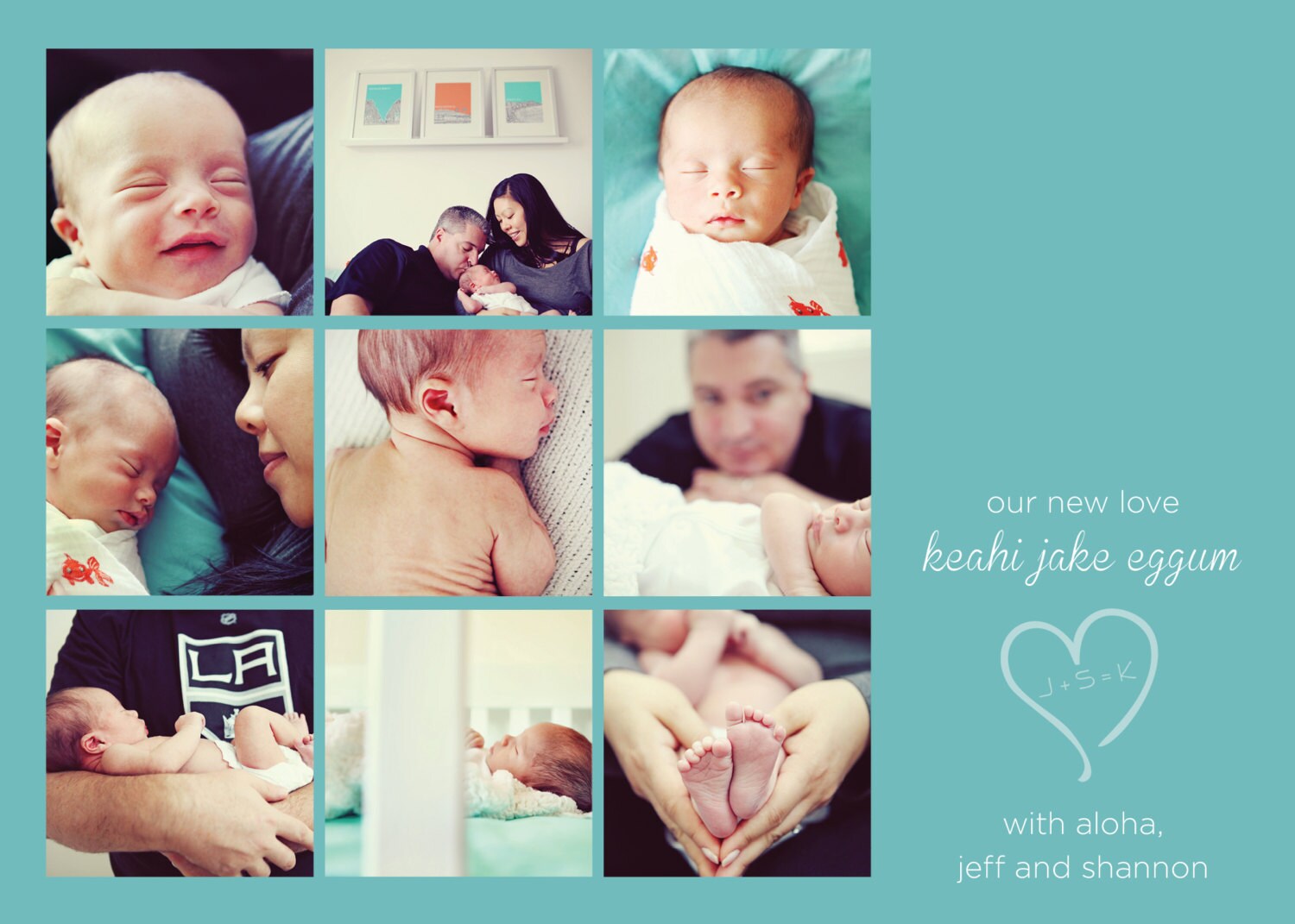 Printable Birth Announcement Summer Color Scheme - Etsy Singapore