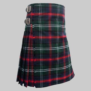 Handmade Scottish Sutherland tartan kilt – 8 Yard Acrylic Wool Pleated Skirt