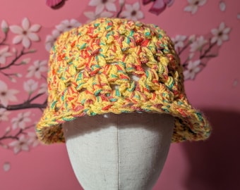 Handmade crochet bucket hat