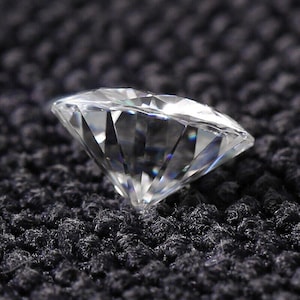 Diamante naturale certificato da 1,25 carati, grado D, rotondo, sciolto, VVS, 1/7 mm