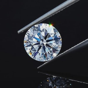 Diamante naturale certificato da 6,00 carati grado D, rotondo sciolto VVS1/12,5 mm