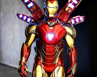 Iron Spider Cosplay Suit, Nano Tech Superhero Armor, LED Iron Hero Costume, Avengers Inspired Spider Armor, Full Body Comic Con Outfit