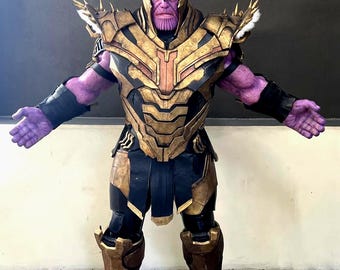 Infinity Titan Inspired Cosplay Costume, Galactic Villain Armor Suit, Purple Warrior Outfit, Comic Convention Cosplay, Full Armor Set