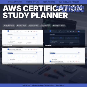 Cloud Computing Certification Study Planner | Solutions Architect Exam Prep | Interactive