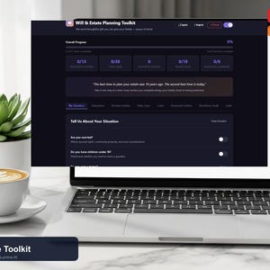 Will & Estate Planning Toolkit | Beneficiary Tracker | Power of Attorney and Healthcare Directive | Interactive