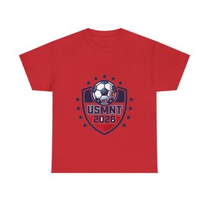 USMNT 2026 Shield voetbalshirt | T-shirt met Amerikaans voetballogo afbeelding 9
