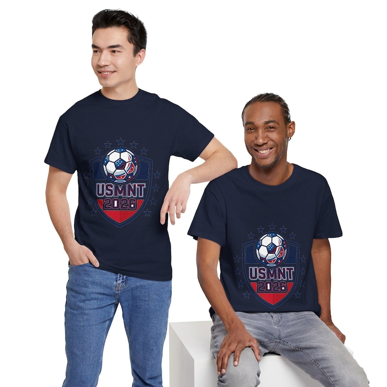 USMNT 2026 Shield voetbalshirt | T-shirt met Amerikaans voetballogo afbeelding 1