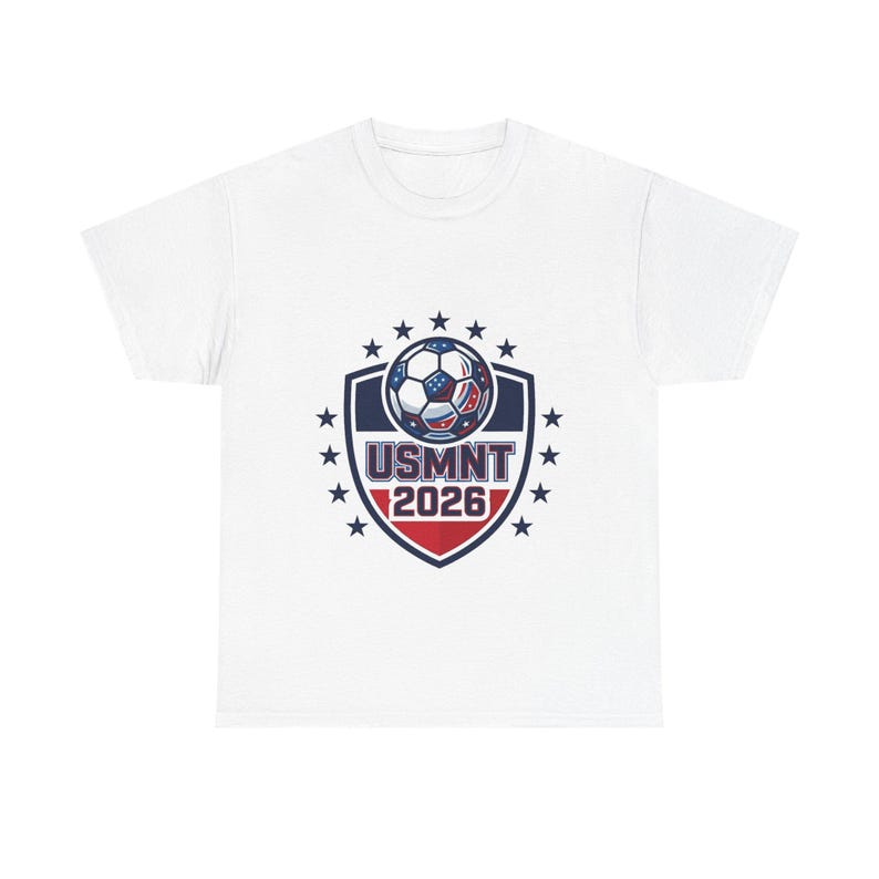 USMNT 2026 Shield voetbalshirt | T-shirt met Amerikaans voetballogo afbeelding 2