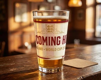 It's Coming Home-pintglas | Bierglas WK 2026 Engeland