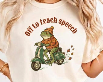 Speech Therapy Frog Shirt: SLP Pathology Tee, AAC Communication Sweatshirt, SLPA Teacher Gift