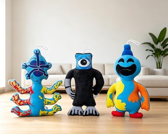 Pelúcia Nightmare Critters, Poppy Playtime Capítulo 4, Dinossauro Verde e Leão Gigante, Brinquedo de Pelúcia de Jogo de Terror