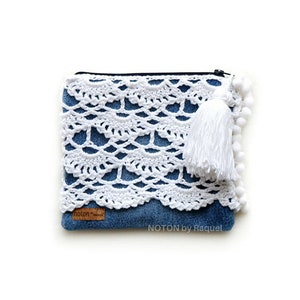 Bolsa em Crochet Azul