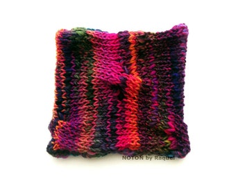 Rainbow Chunky Knit Cowl