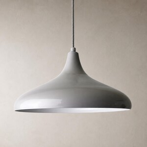 Lampada a Sospensione Artigianale Grigio Fumo, Lampada Moderna per Isola Cucina, Lampada da Soffitto Nordica Minimalista per Sala da Pranzo