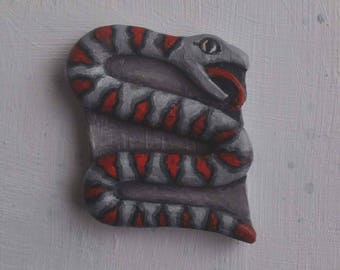 OOAK Magnet Mexican King Snake Lampropeltis Mexicana