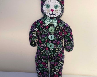 Little handstitched cat doll