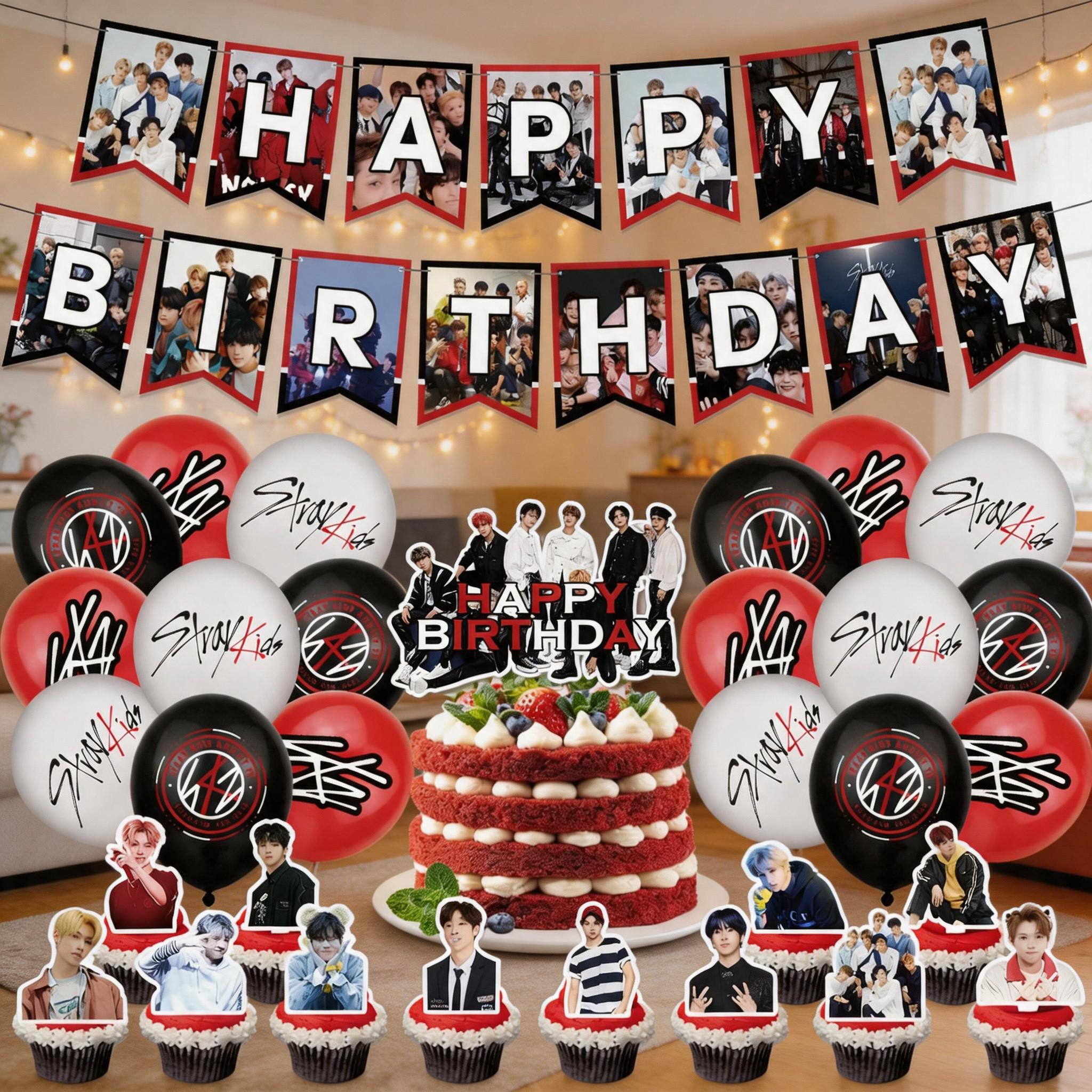 Stray Kids Birthday Decor Kit – Complete Party Supplies for K-pop