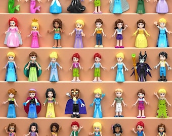 40 piezas de minifiguras de Friends para niñas, bloques de construcción, juguetes, regalos de cumpleaños para niños