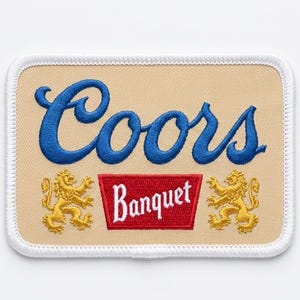 Écusson Banquet Coors | Fer à broder sur écusson 3" x 2" pouces