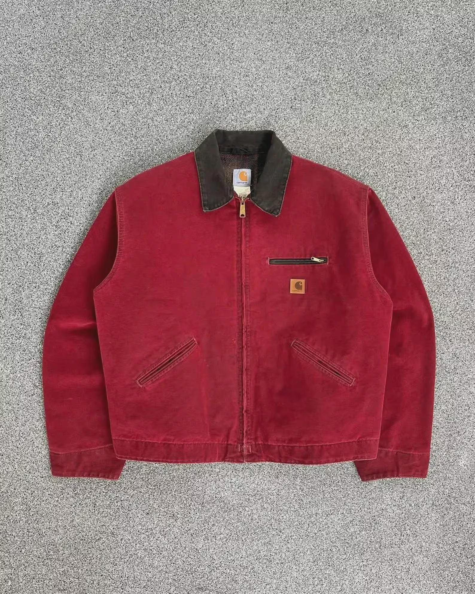 Red carhartt detroit jacket - Etsy 日本