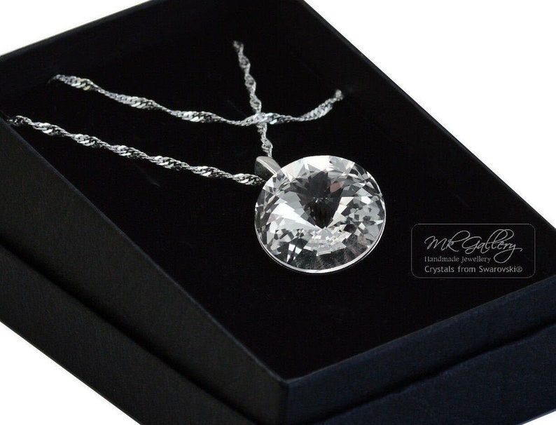 Handmade 925 Sterling Silver Necklace Clear Made With Etsy