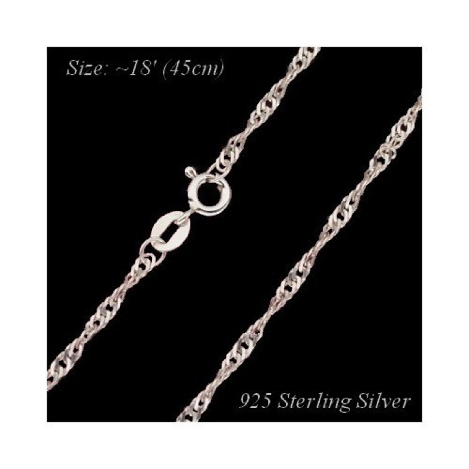 Handmade 925 Sterling Silver Necklace Clear Made With Etsy