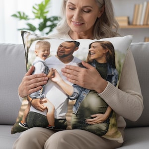 Personalized Photo Pillow: Custom Throw Pillow with Insert
