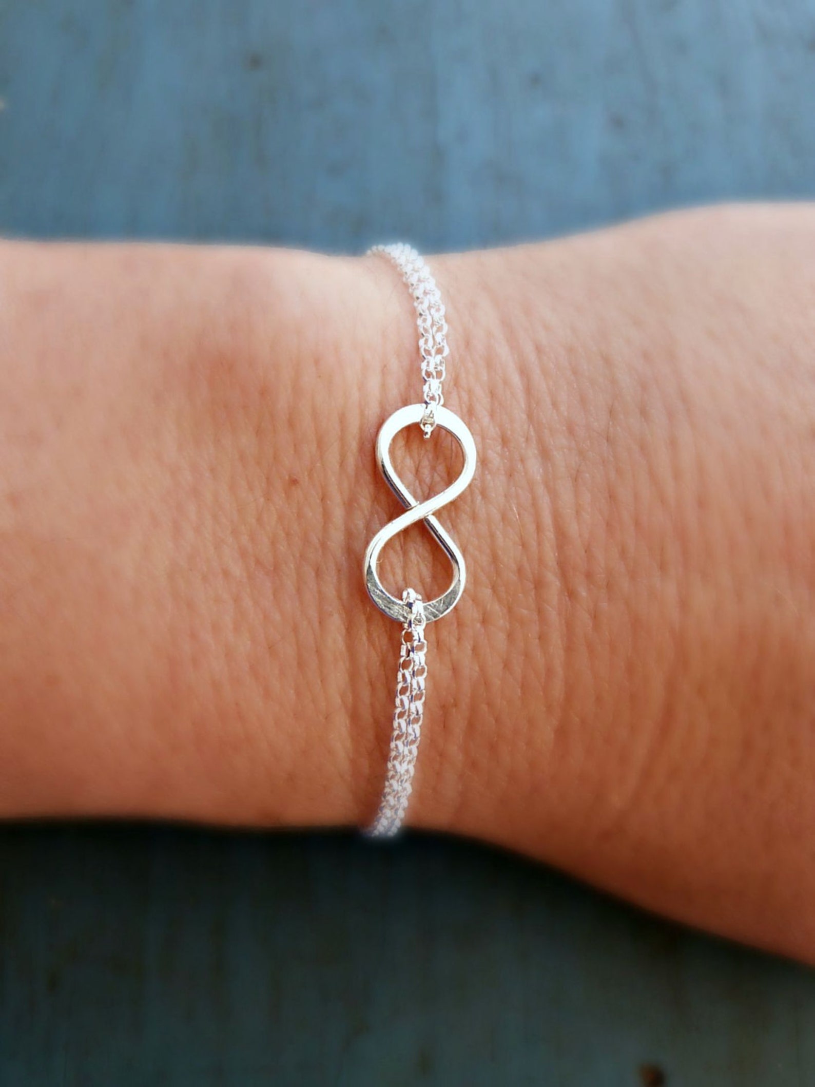 Infinity Bracelet Bridesmaid Gift Wedding Bracelet Sterling Etsy