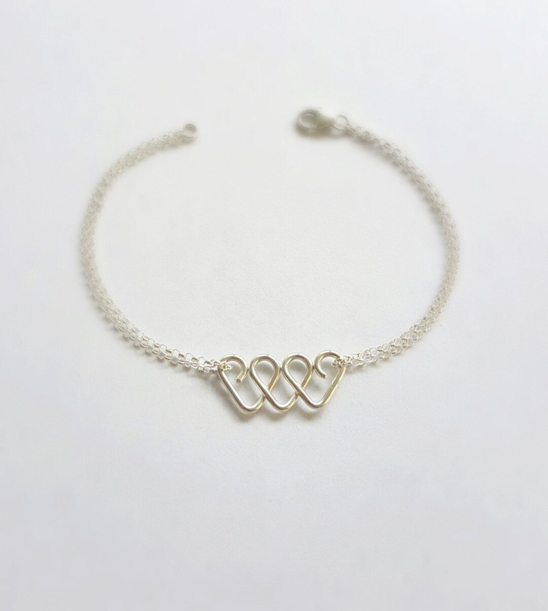 Infinite Love Bracelet Sterling Silver Bridesmaid Gift Best Etsy