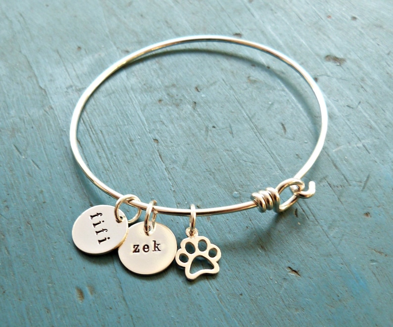 Custom Pet Jewelry, gift for her Cat Jewelry Pet Mom Pet Lover Gift wife gift Pet Memorial Jewelry Personalized Pet Bracelet
