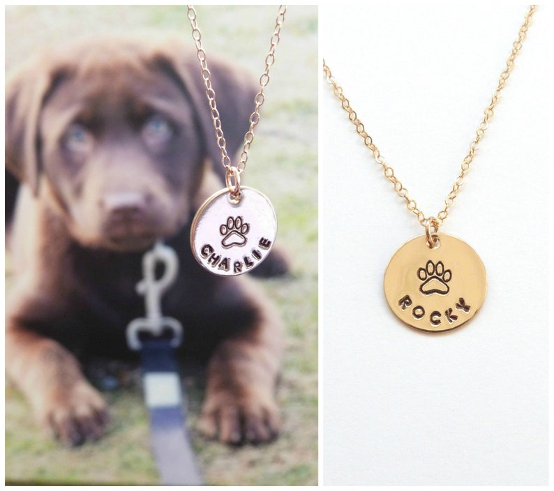 Dog Mom Necklace Pet Memorial Necklace Pet Jewelry Etsy