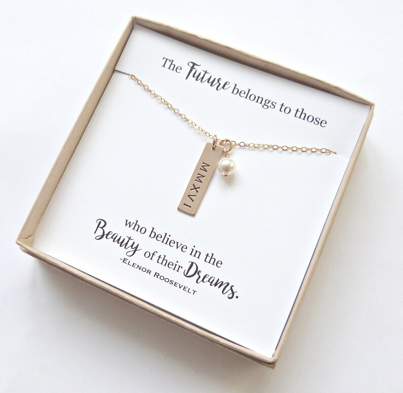 2019 High School Graduation Silver Bar Necklace,Graduation Gift Personalized Graduation Gift Gold Bar necklace,High School Graduation
