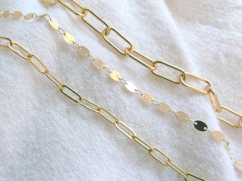 Gold Paperclip Chain Bracelet Small 14k Gold Filled Paper Etsy