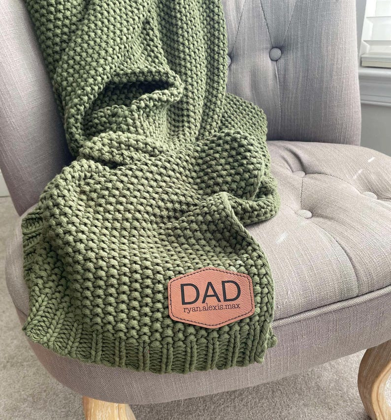 Anniversary Gift, Personalized Blanket, Custom Cozy Knit Blanket